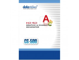Datavideo CG-500 HD/SD Graphics & Character Generator (Software Only)
